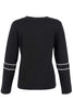 Textured Knit Sweater With Sequin Detail. Tricotto 96169