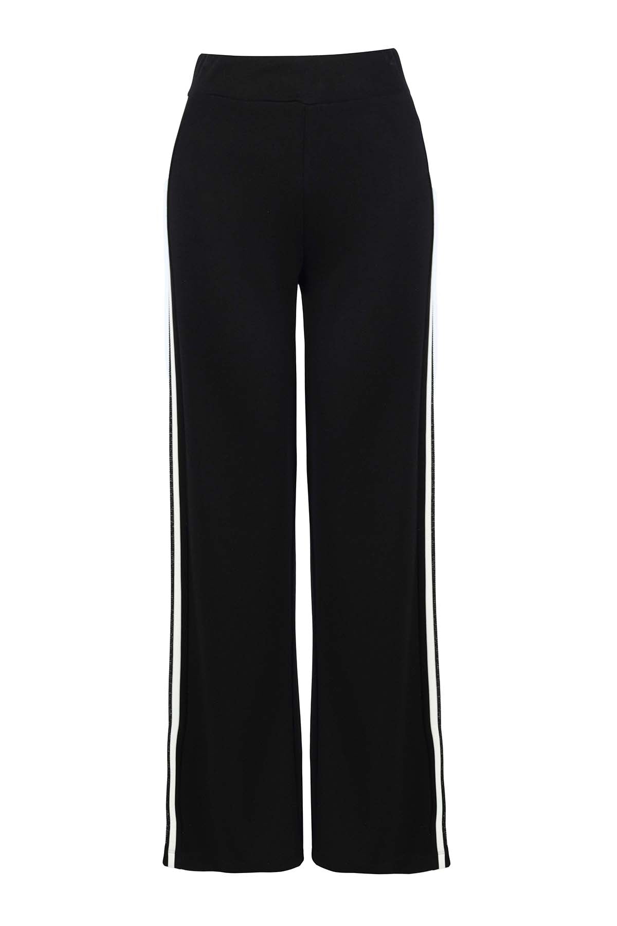 Textured Knit Pant With Side Stripe and Sequin Detail. Tricotto 96175