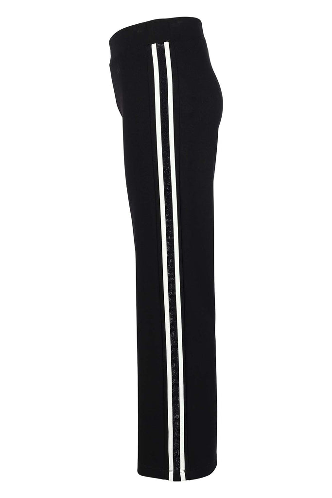 Textured Knit Pant With Side Stripe and Sequin Detail. Tricotto 96175