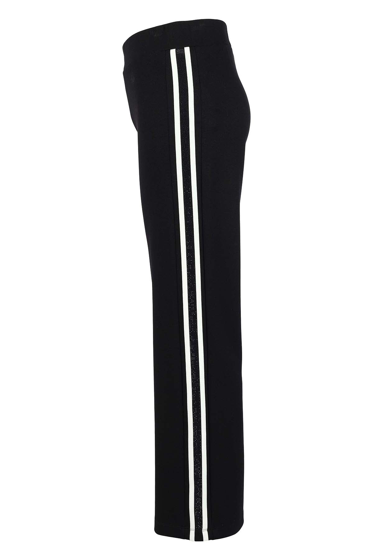 Textured Knit Pant With Side Stripe and Sequin Detail. Tricotto 96175