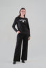 Silky Stretch Knit Pant with Side Vegan Stripe Detail. Tricotto 96085