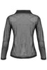 Stretch Mesh Knit Top With Sequin Detail. Tricotto 96190