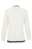 Textured Knit Polo Style Sweater With Front Sequin. Tricotto 96200