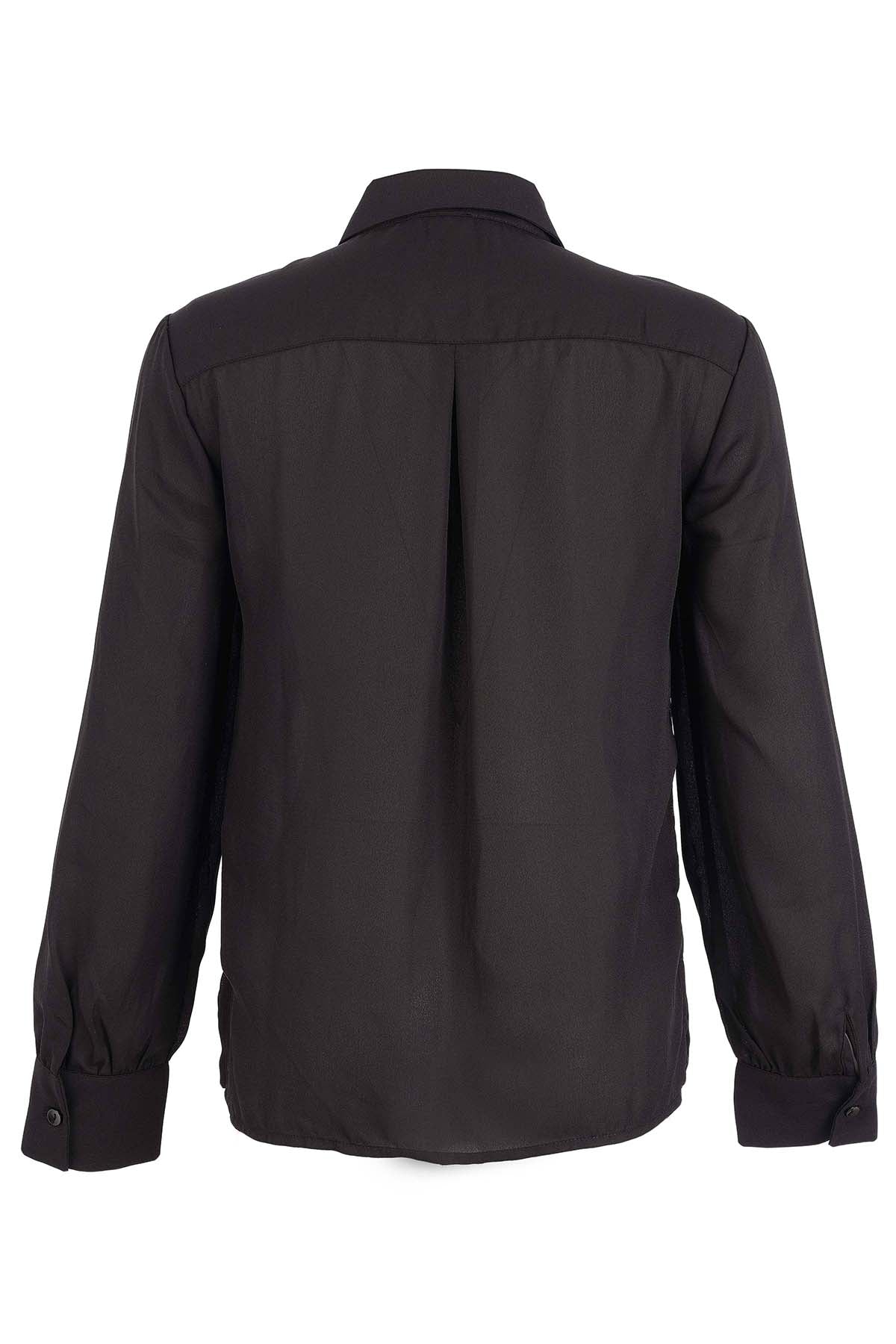 Blouse en maille tissée à volants. Tricotto 96222