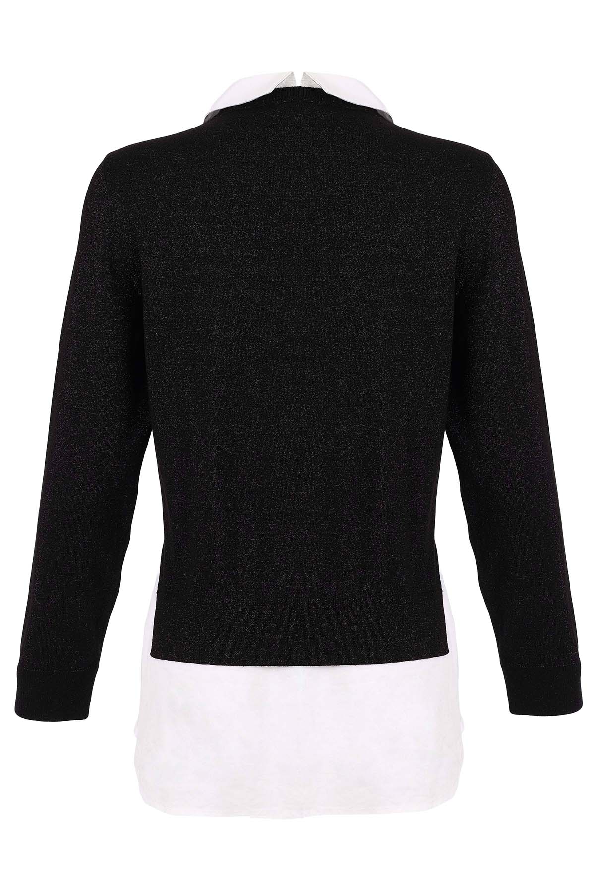 Premium Metallic Knit Tunic. Tricotto 96227
