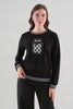 Premium Knit Sweater With Front Pearl Sequin Detail. Tricotto 96146