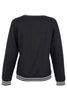 Premium Knit Sweater With Front Pearl Sequin Detail. Tricotto 96146