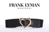 Frank Lyman Montreal Black-gold Fashion Belt