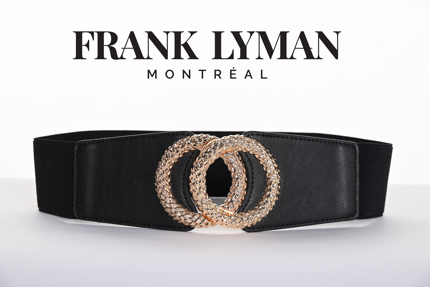 Frank Lyman Montreal Black-gold fashion Belt