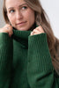 Best Seller. Echo Verde Tunic Sweater In Forest-Fawn and Violicious