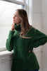 Best Seller. Echo Verde Tunic Sweater In Forest-Fawn and Violicious
