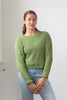 Basket weave sweater in organic cotton