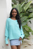 Basket weave sweater in organic cotton