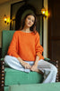 Basket weave sweater in organic cotton