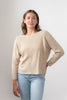 Organic Linen Cotton Boat Neck Sweater. Echo Verde Style EV9034