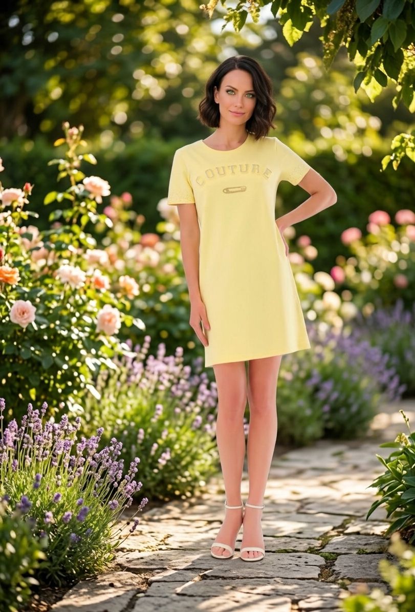Robe décontractée en maille texturée. Tricotto Style 56454
