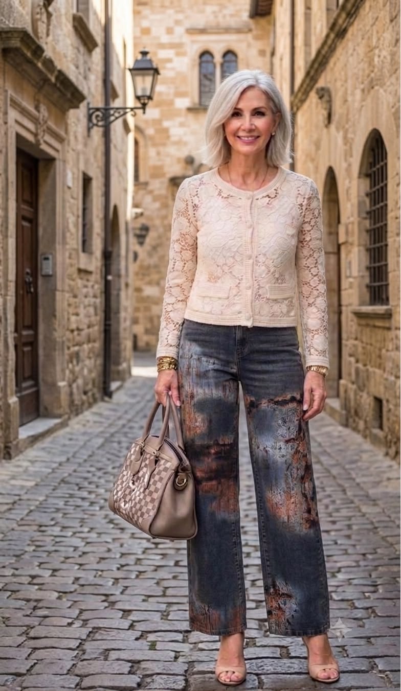 Pull en crochet tricoté. Frank Lyman Style 261663
