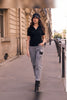 Stylish Pull On Grey Jeans With Patch Sequin Detail. Frank Lyman 264819