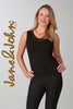 Jane & John Black Camisole with black sequin neckline detail