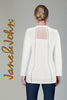 Jane & John Winter white white tunic sweater with front & back sequin detail