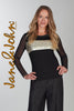 Jane & John t-shirt with front gold crystal stone print detail