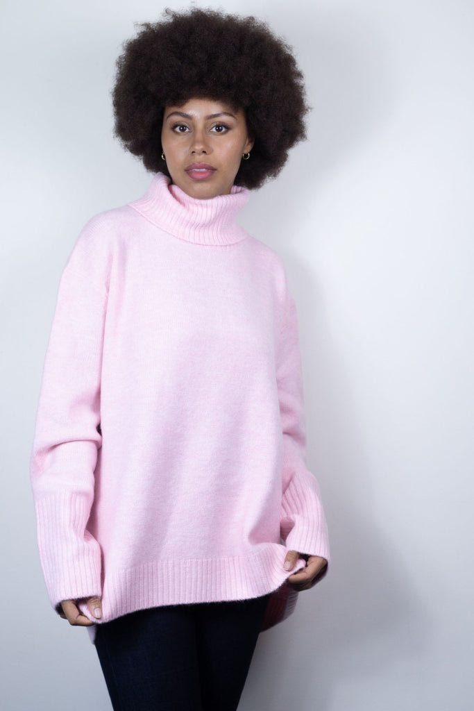 Echo Verde Dog Walker one size sweater in pastel pink