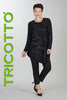 Tricotto tunic sweater with front sequin detail