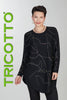 Tricotto tunic sweater with front sequin detail