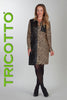 Tricotto sequin leopard print shirt dress