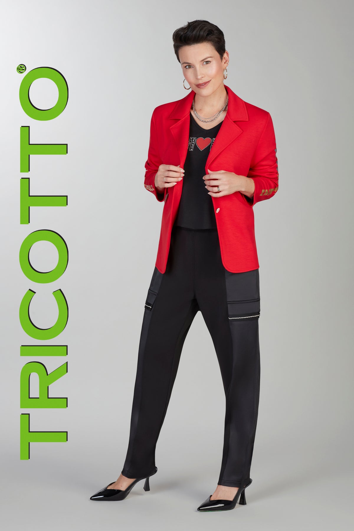 Red  Tricotto Blazer