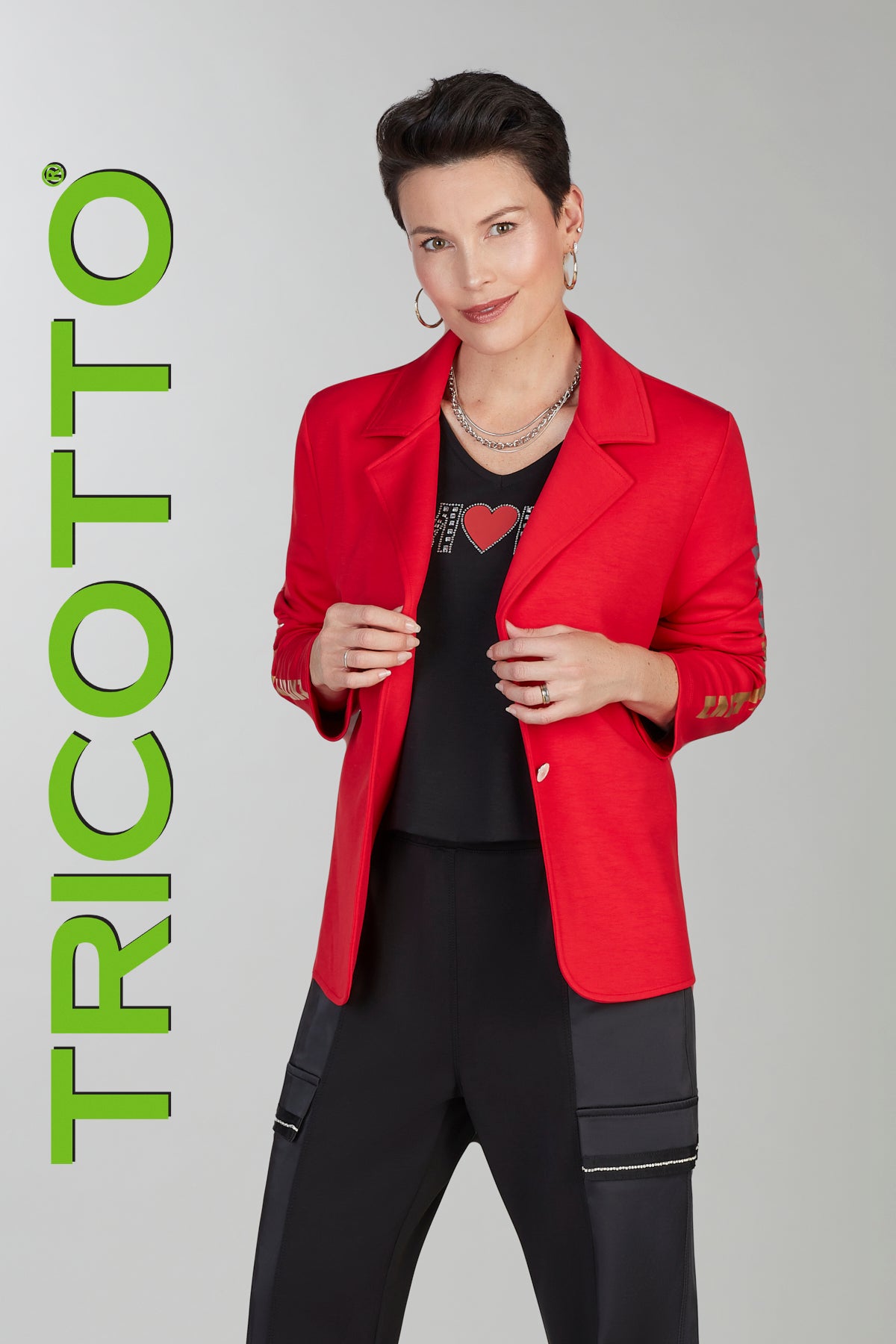 Red  Tricotto Blazer
