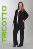 Tricotto Black Hoodie sweater in relaxed style