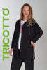 Tricotto Black Hoodie sweater in relaxed style