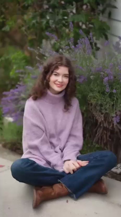 Lavender oversized sweater