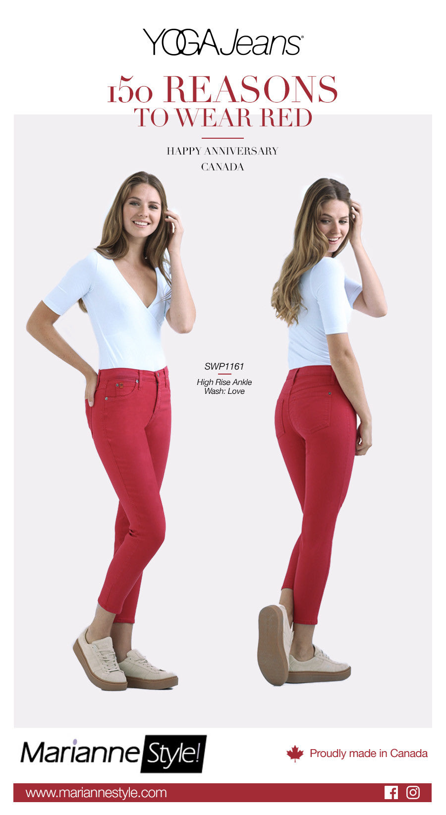 1161 (Red Ankle Jeans)
