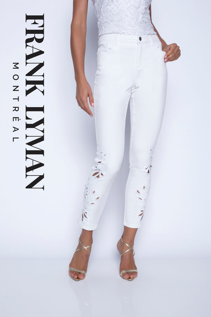 Frank Lyman Jeans-Frank Lyman White Jeans-Frank Lyman Online Shop-Frank Lyman Montreal Jeans