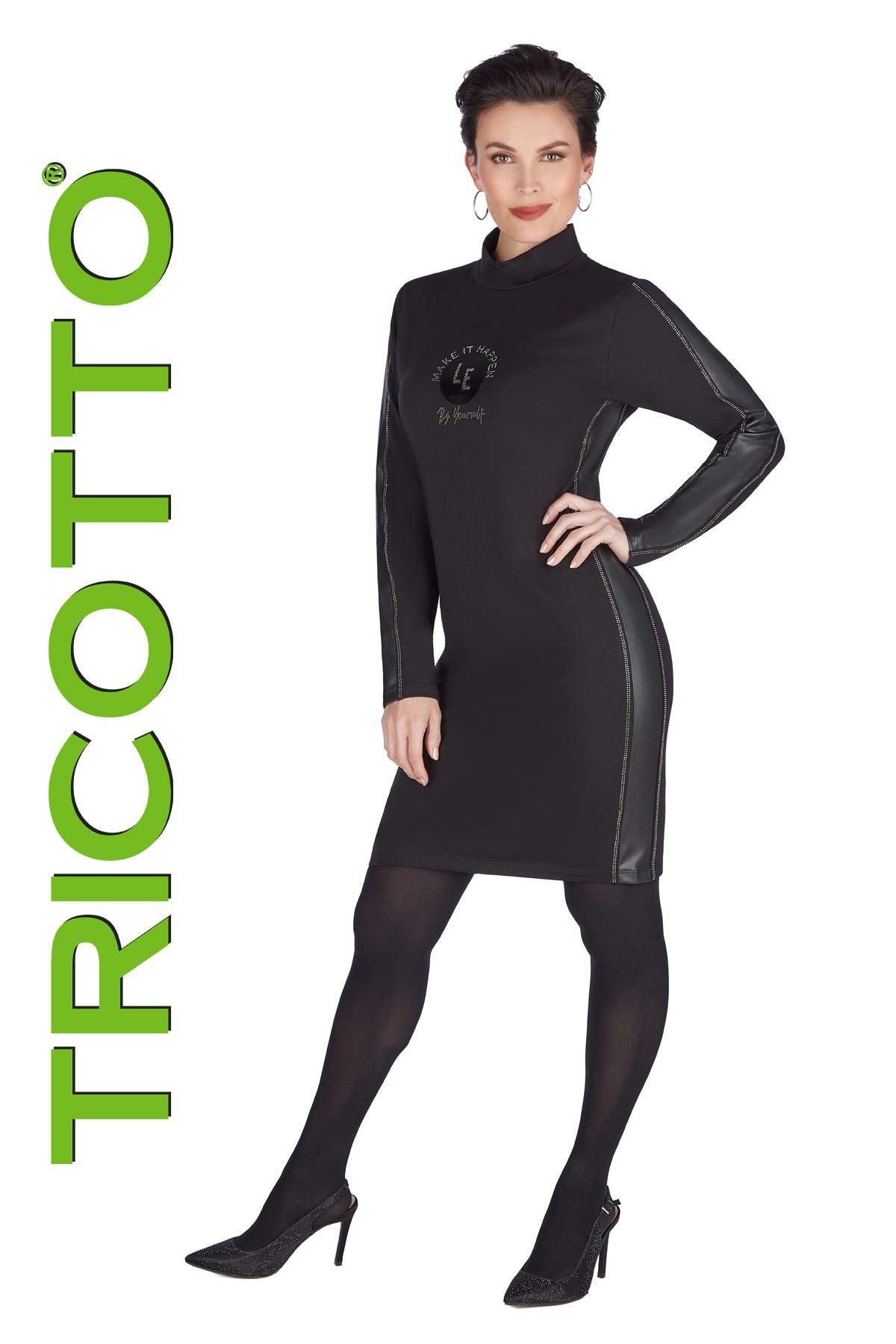 Tricotto Dresses-Tricotto Black Dresses-Tricotto Fashion Montreal-Online Dress Shop-Tricotto Fall 2022 Collection