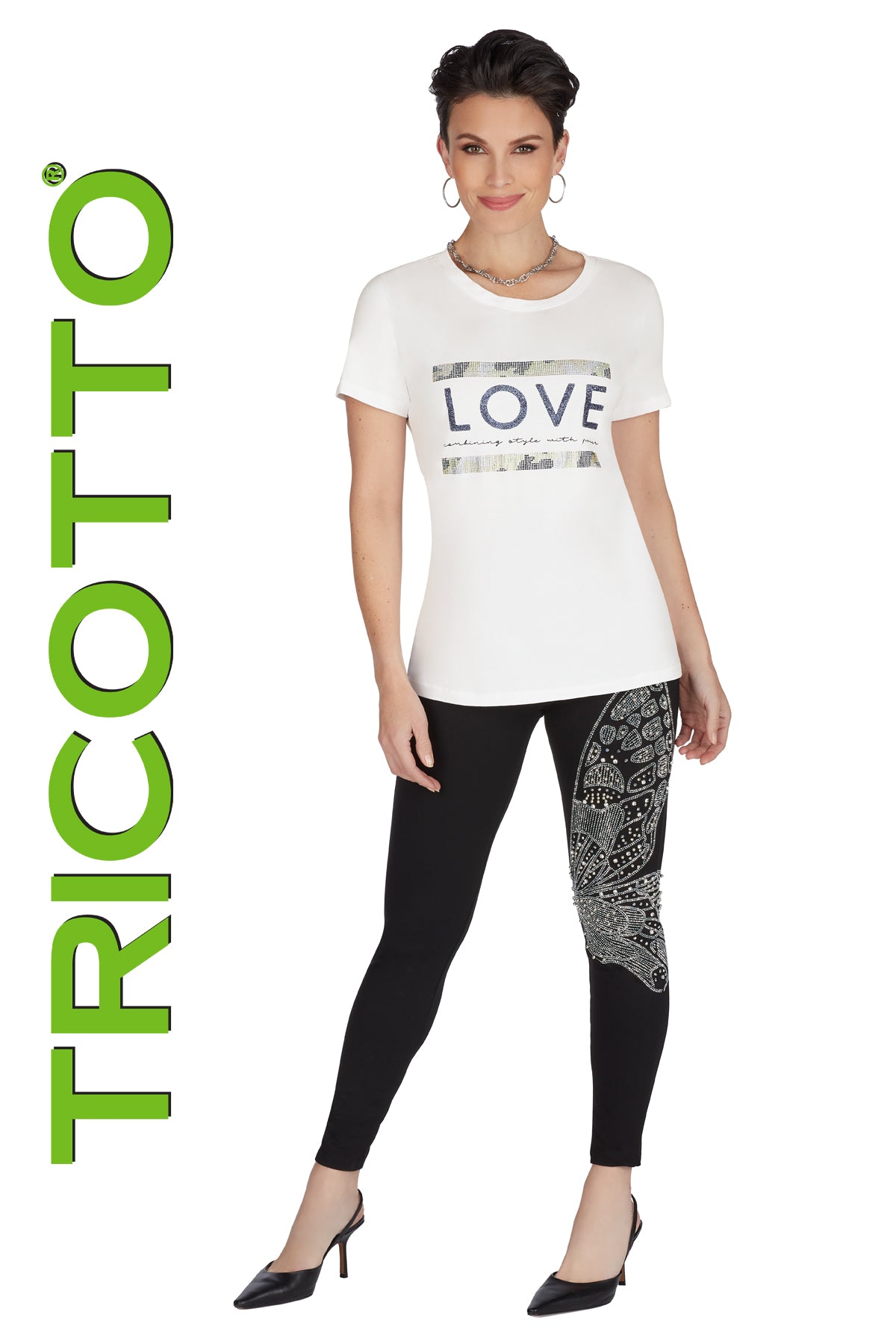 Tricotto Love T-shirt-Buy Tricotto T-shirts Online-Tricotto Clothing Montreal-Women's T-shirts-Tricotto Online Shop