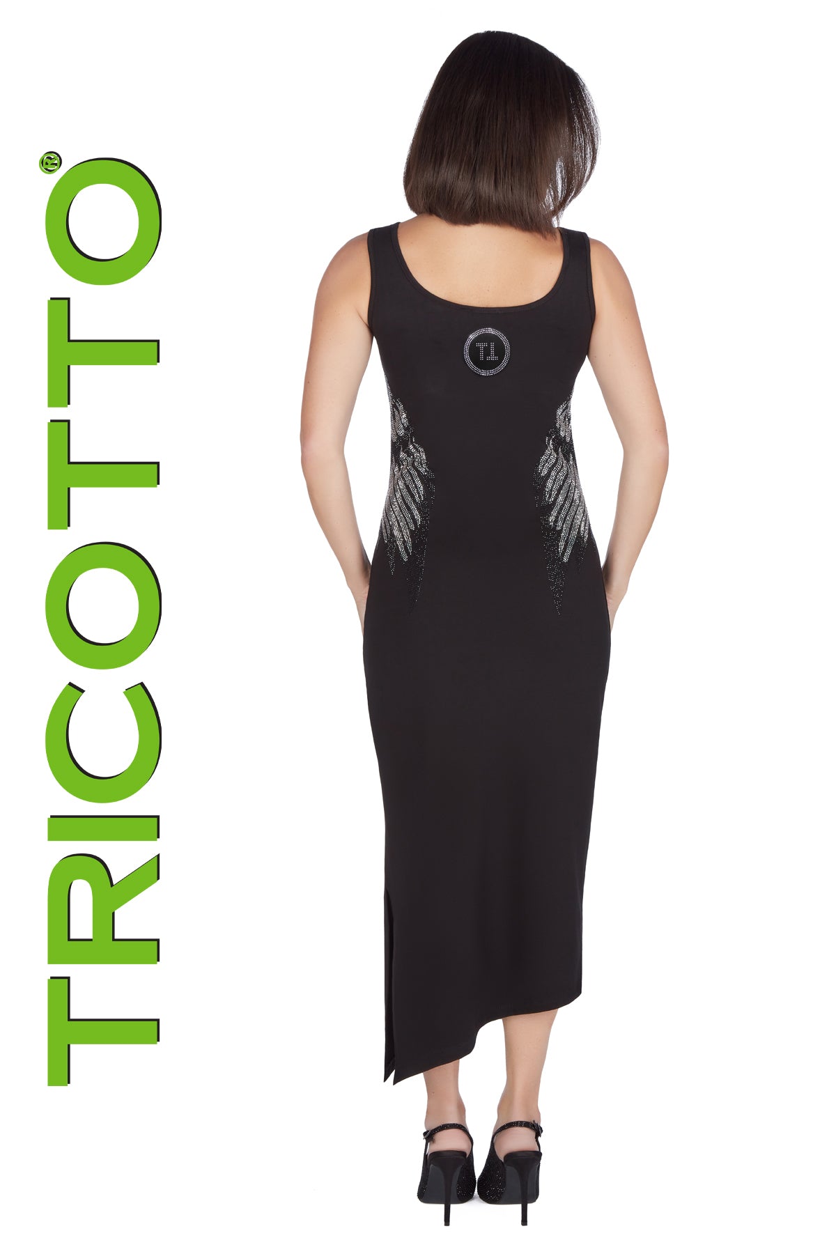 Tricotto Dresses-Tricotto Black Dresses-Tricotto Clothing Quebec-Tricotto Clothing Montreal-Tricotto Printemps 2022-Tricotto Online Shop