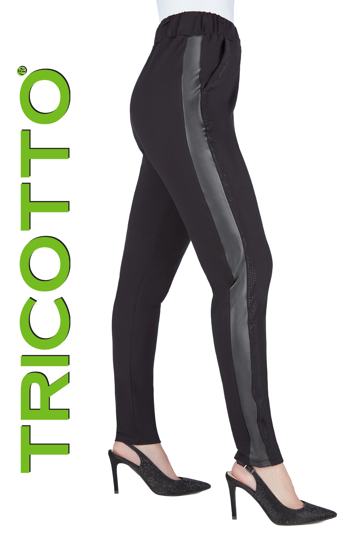 Tricotto Black Pants-Tricotto Jeans-Tricotto Fashion Montreal-Tricotto Online Shop-Tricotto Fall 2022 Collection