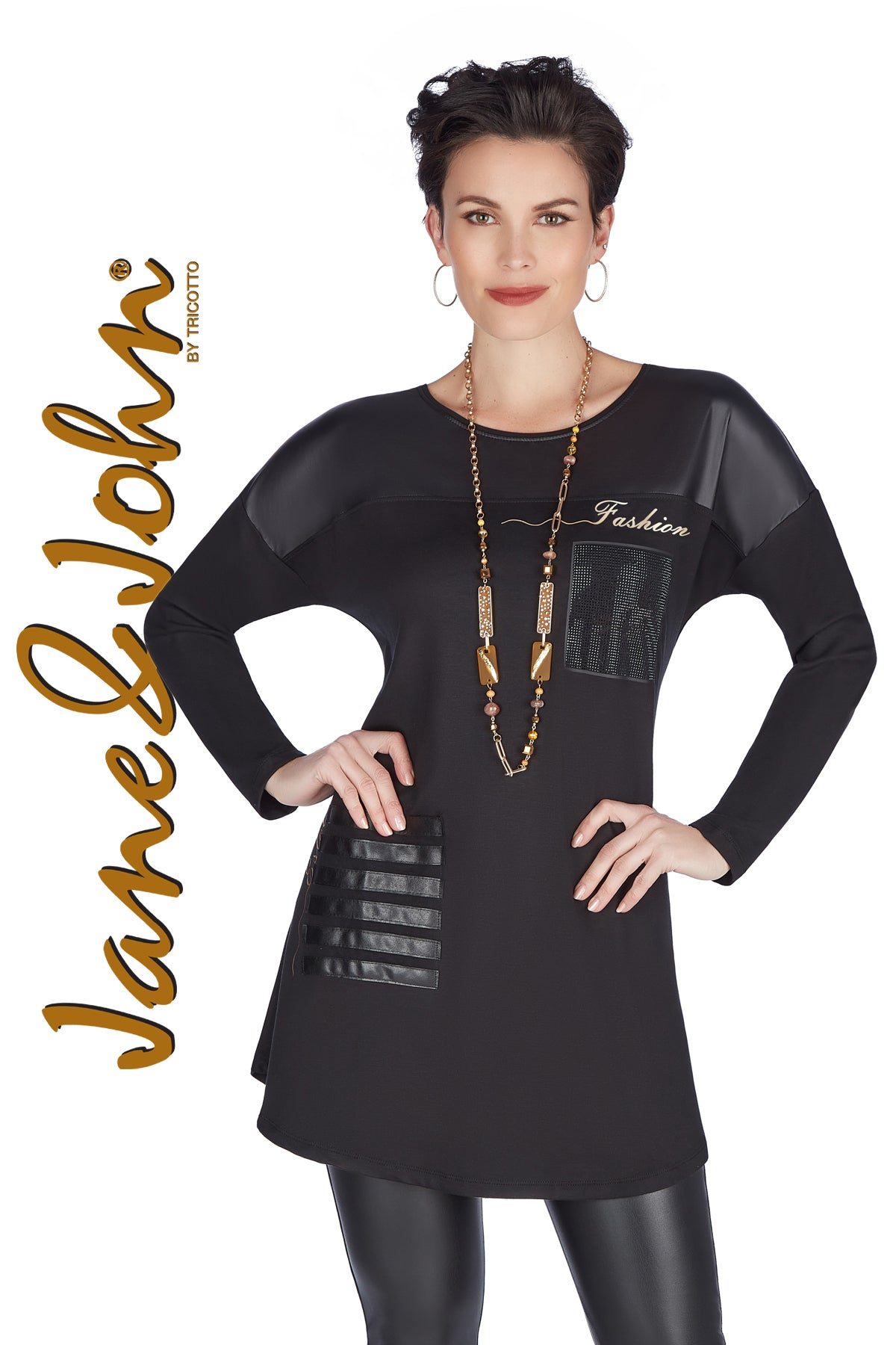 Tricotto Tunics-Buy Tricotto Clothing Online-Jane & John Clothing Montreal-Jane & John Sweaters-Tricotto Online Shop
