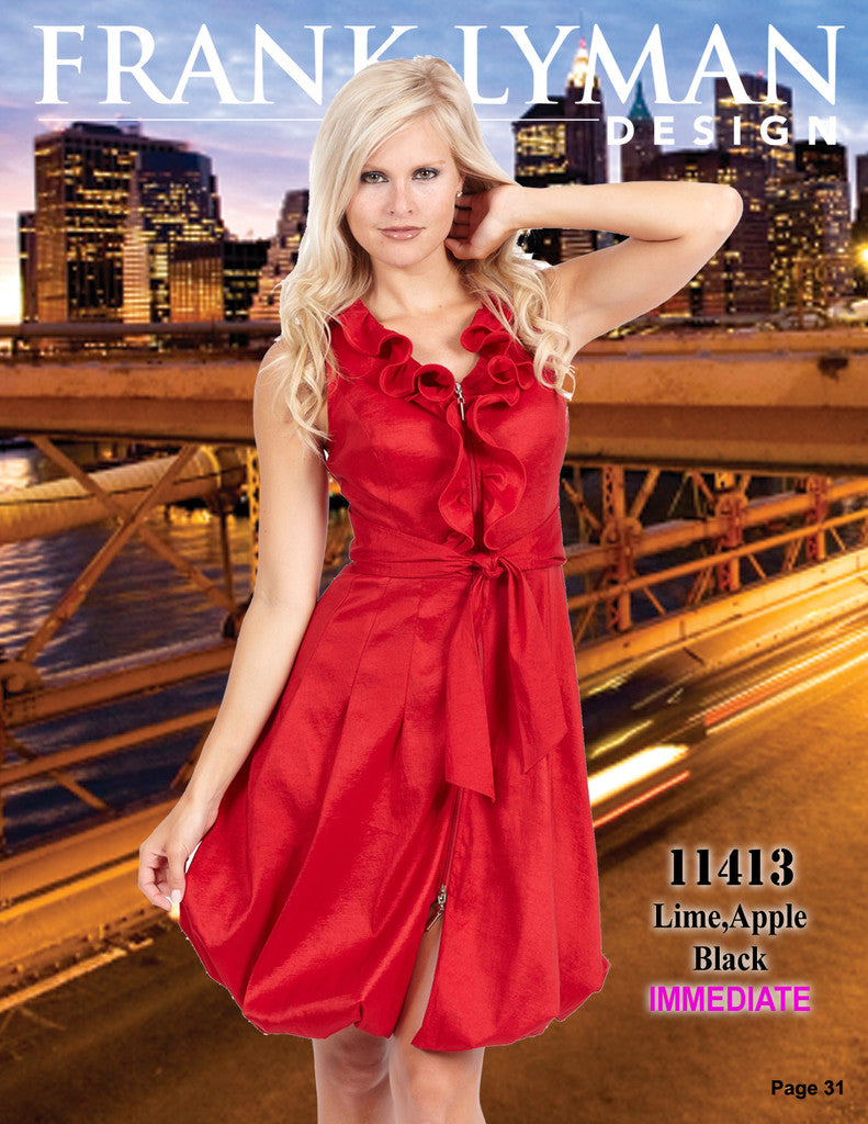 frank lyman red dress Frank Lyman Pleated Maxi Dress Red Multi